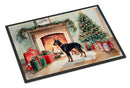 Doberman Pinscher Cozy Christmas Doormat