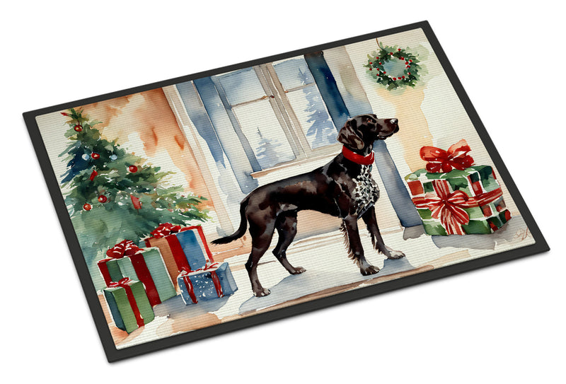 German Shorthaired Pointer Cozy Christmas Doormat