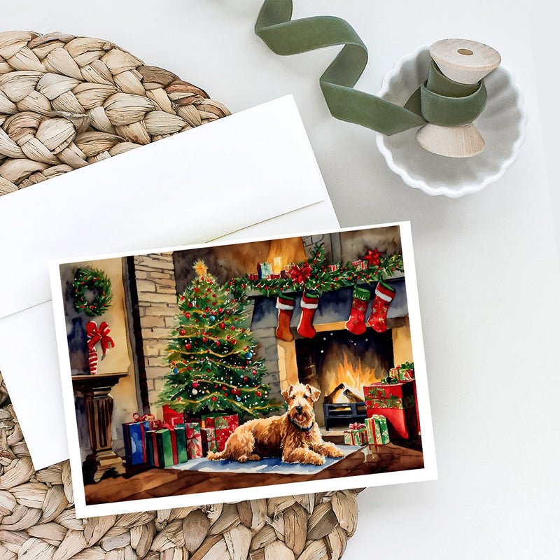 Lakeland Terrier Cozy Christmas Greeting Cards Pack of 8