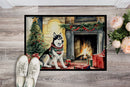 Siberian Husky Cozy Christmas Doormat-24x36 Indoor / Outdoor Rug | Made in USA