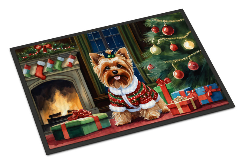 Yorkshire Terrier Cozy Christmas Doormat