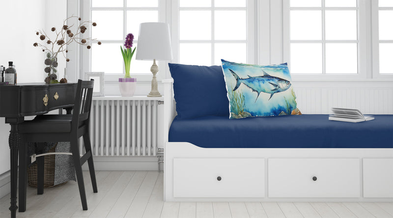 Bluefin Tuna Standard Pillowcase – Artistic Decorative Front, White Back