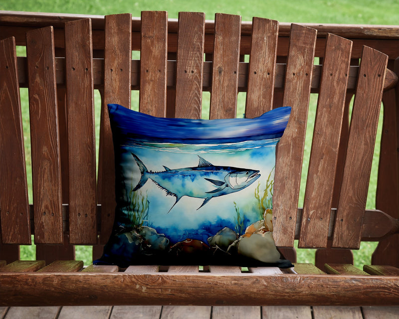 Bluefin Tuna Throw Pillow - 14x14 Decorative Pillow – Art for Your Home & Patio
