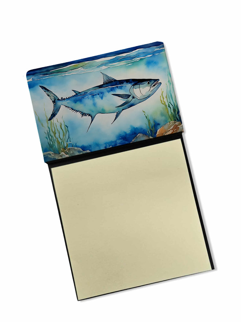 Bluefin Tuna Sticky Note Holder- Refiilable Desk Accessory Note Pad
