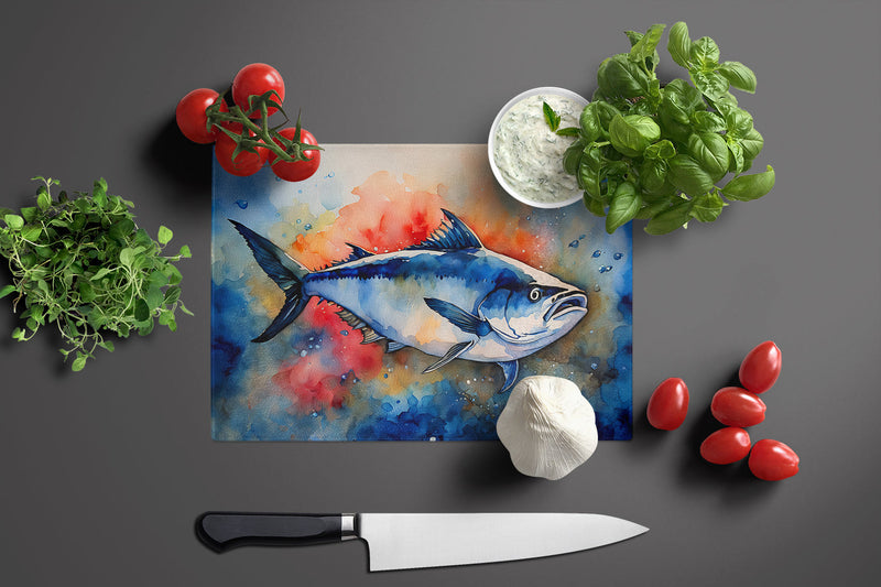 Bluefin Tuna Glass Cutting Boards – Durable, Decorative Kitchen Art Large