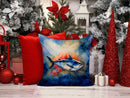 Bluefin Tuna Throw Pillow - 14x14 Decorative Pillow – Art for Your Home & Patio