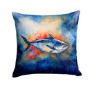 Bluefin Tuna Throw Pillow - 14x14 Decorative Pillow – Art for Your Home & Patio