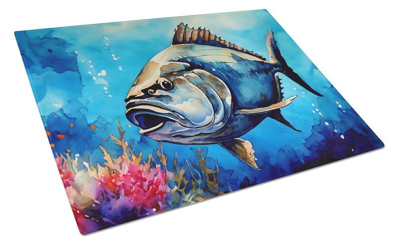 Bluefin Tuna Glass Cutting Boards – Durable, Decorative Kitchen Art Large