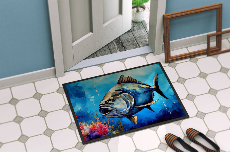 Bluefin Tuna Doormat - 18X27 Indoor / Outdoor Rug | Made in USA