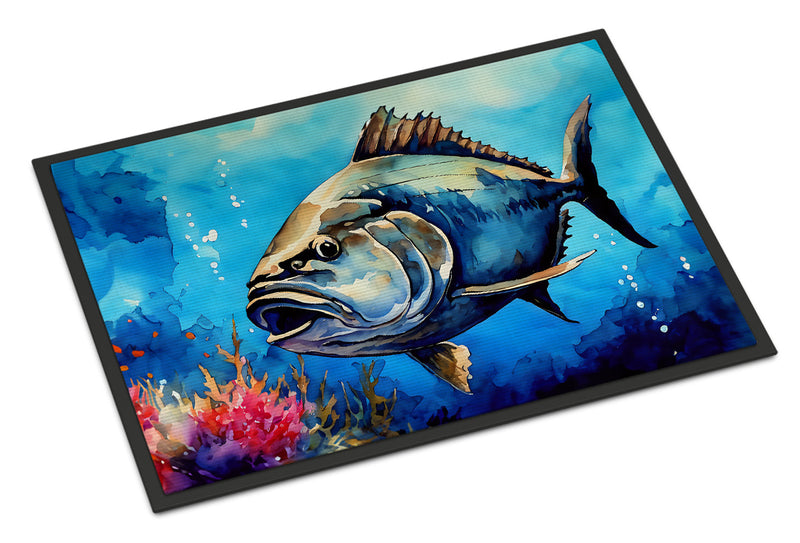 Bluefin Tuna Doormat - 18X27 Indoor / Outdoor Rug | Made in USA