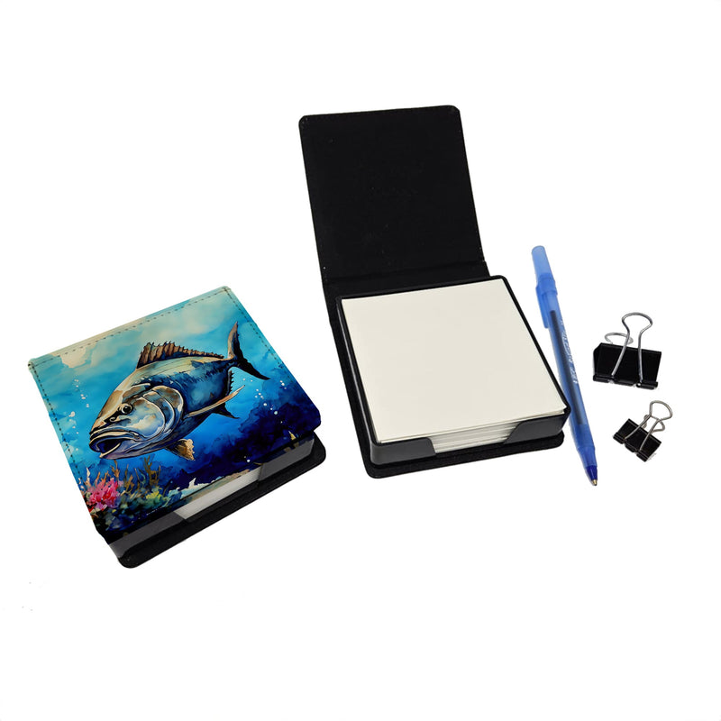 Bluefin Tuna PU Leather Note Paper Holder