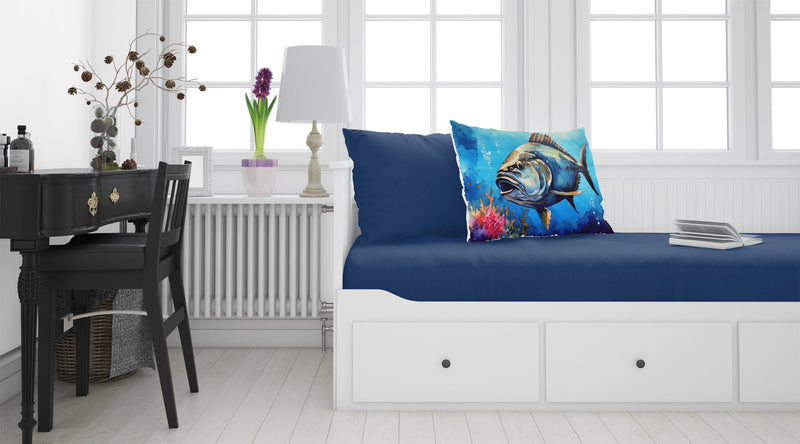 Bluefin Tuna Standard Pillowcase – Artistic Decorative Front, White Back