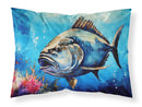 Bluefin Tuna Standard Pillowcase – Artistic Decorative Front, White Back