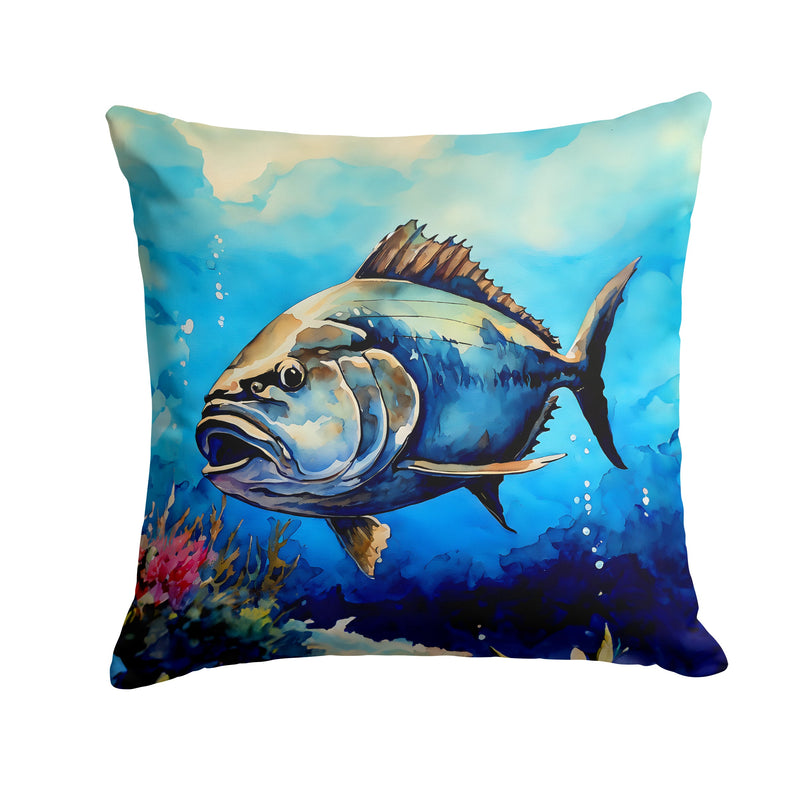 Bluefin Tuna Throw Pillow - 14x14 Decorative Pillow – Art for Your Home & Patio