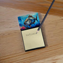 Bluefin Tuna Sticky Note Holder- Refiilable Desk Accessory Note Pad