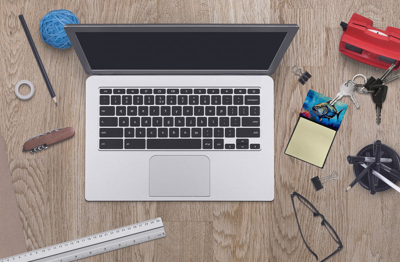 Bluefin Tuna Sticky Note Holder- Refiilable Desk Accessory Note Pad