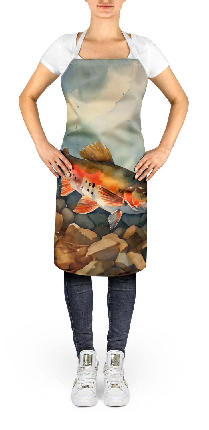 Brook Trout Apron – Artist-Designed Kitchen, BBQ & Craft Apron