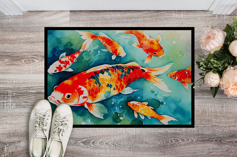 Koi Fish Doormat - 18X27 Indoor / Outdoor Rug | Made in USA