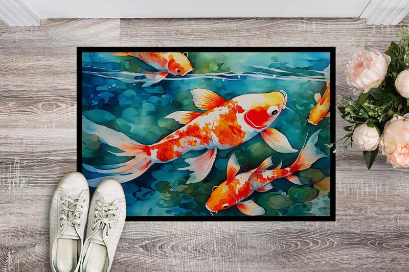 Koi Fish Doormat - 18X27 Indoor / Outdoor Rug | Made in USA