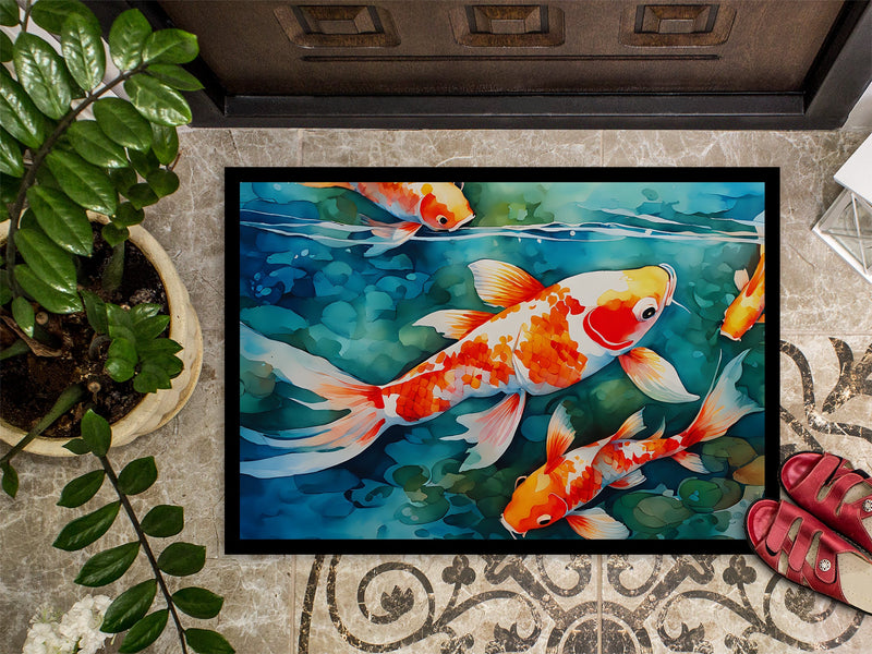 Koi Fish Doormat - 18X27 Indoor / Outdoor Rug | Made in USA