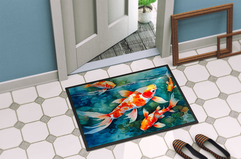 Koi Fish Doormat - 18X27 Indoor / Outdoor Rug | Made in USA