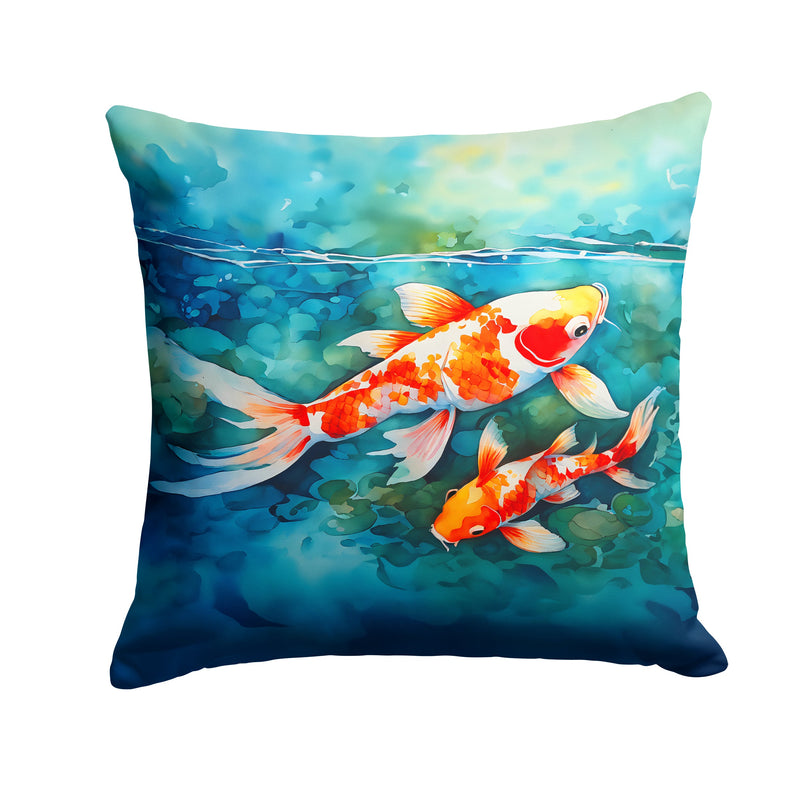 Koi Fish Throw Pillow