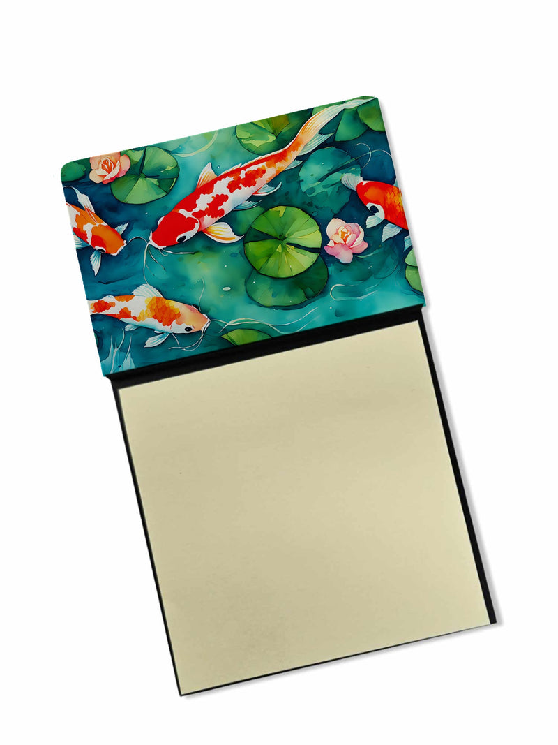 Koi Fish Sticky Note Holder- Refiilable Desk Accessory Note Pad
