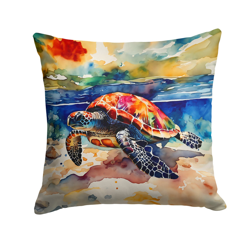 Loggerhead Sea Turtle Throw Pillow