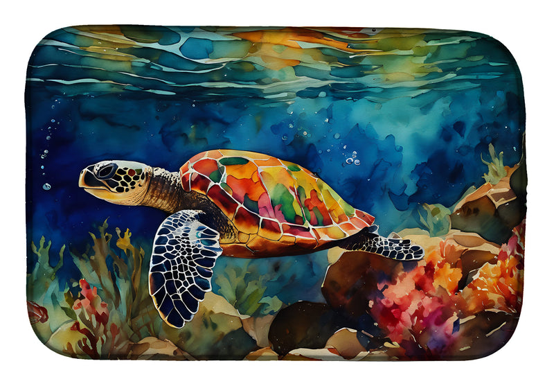 Loggerhead Sea Turtle Dish Drying Mat