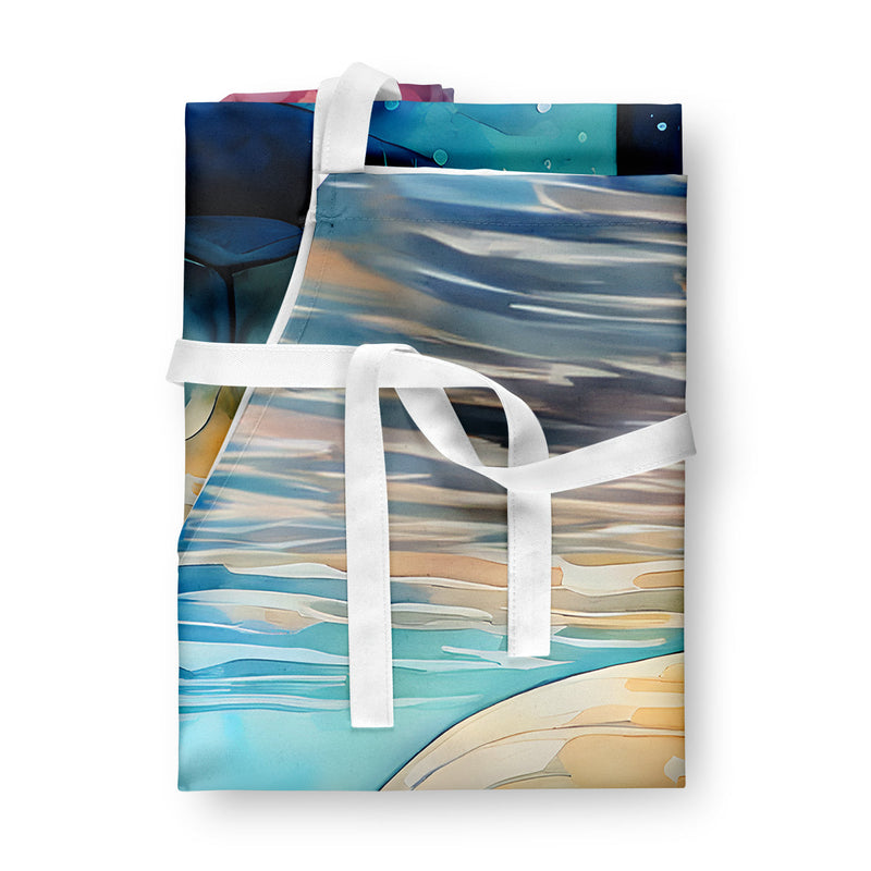 Manatee Apron – Artist-Designed Kitchen, BBQ & Craft Apron