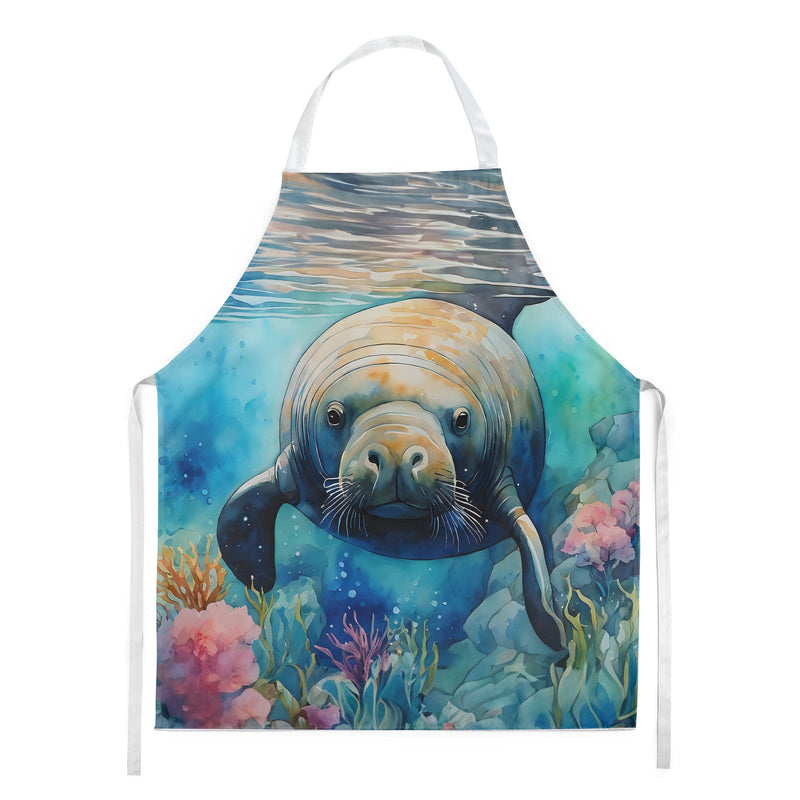 Manatee Apron – Artist-Designed Kitchen, BBQ & Craft Apron