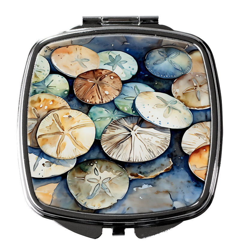 Sand Dollars Compact Mirror – Stylish Purse Mirror with Artistic Covers