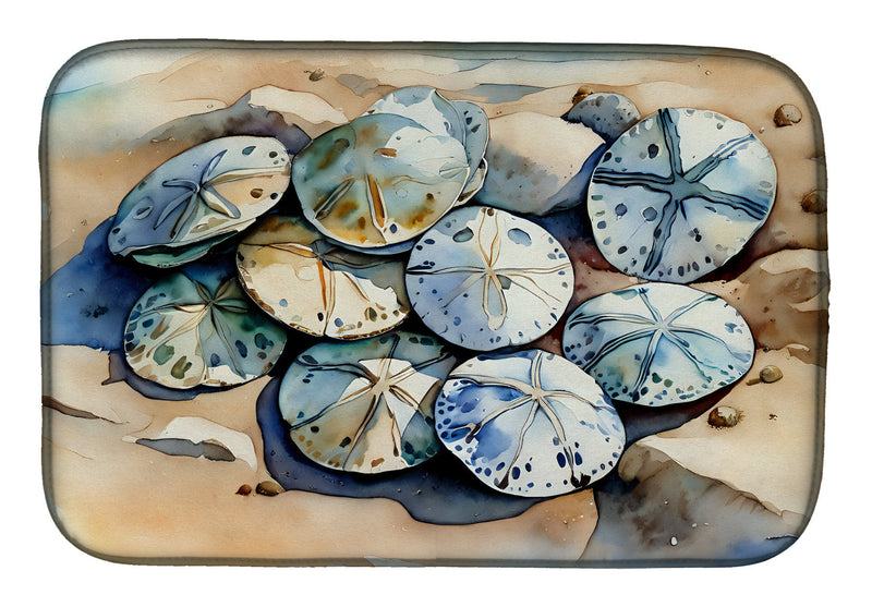 Sand Dollars Dish Drying Mat
