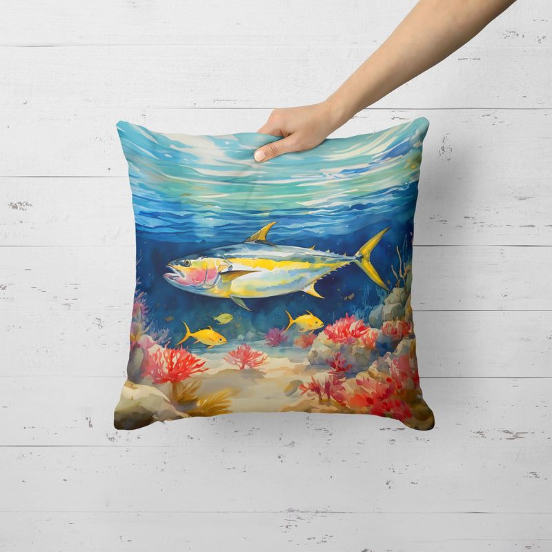 Yellowfin Tuna Throw Pillow