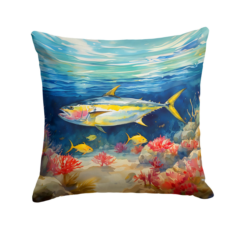 Yellowfin Tuna Throw Pillow