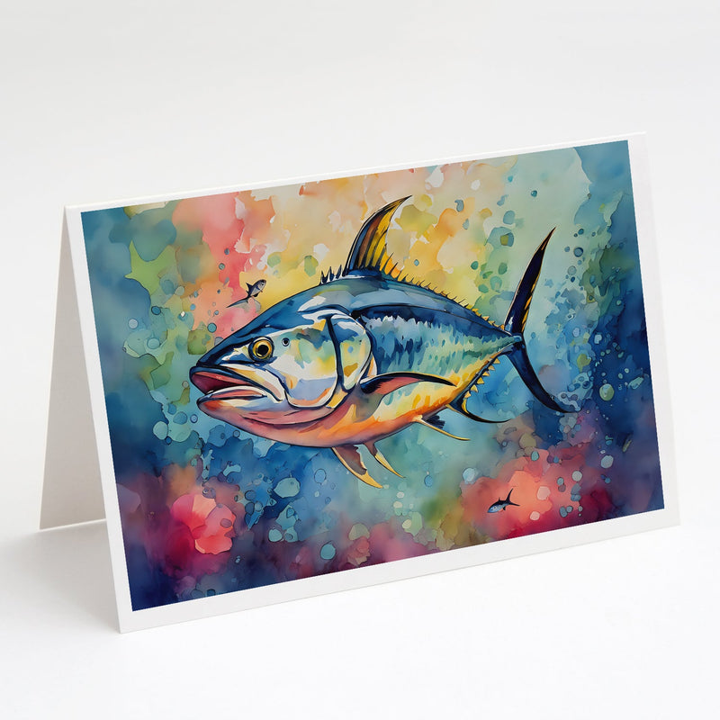 Yellowfin Tuna Greeting Cards Pack of 8