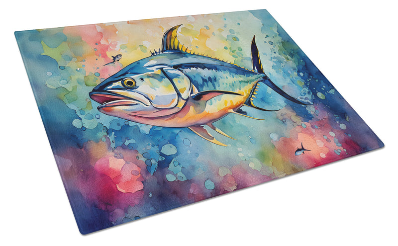 Yellowfin Tuna Glass Cutting Board Large