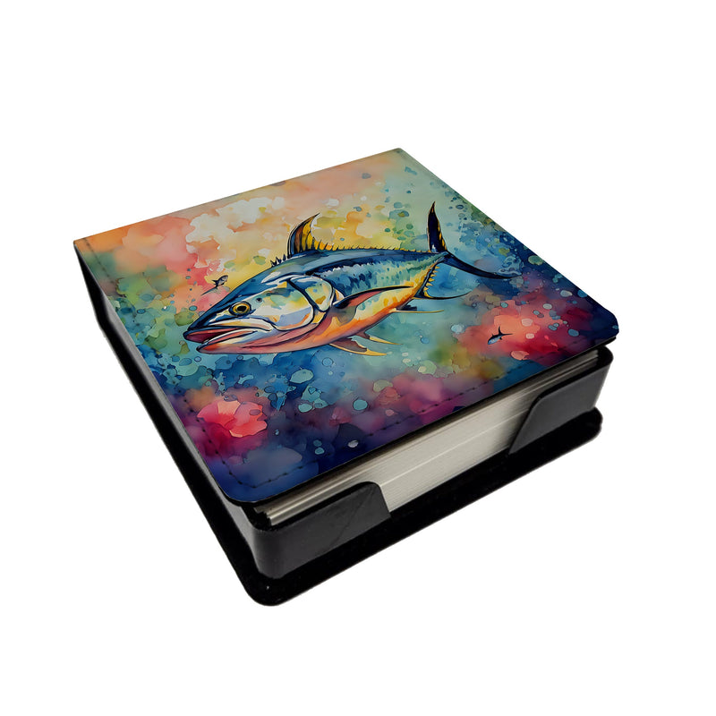 Yellowfin Tuna PU Leather Note Paper Holder