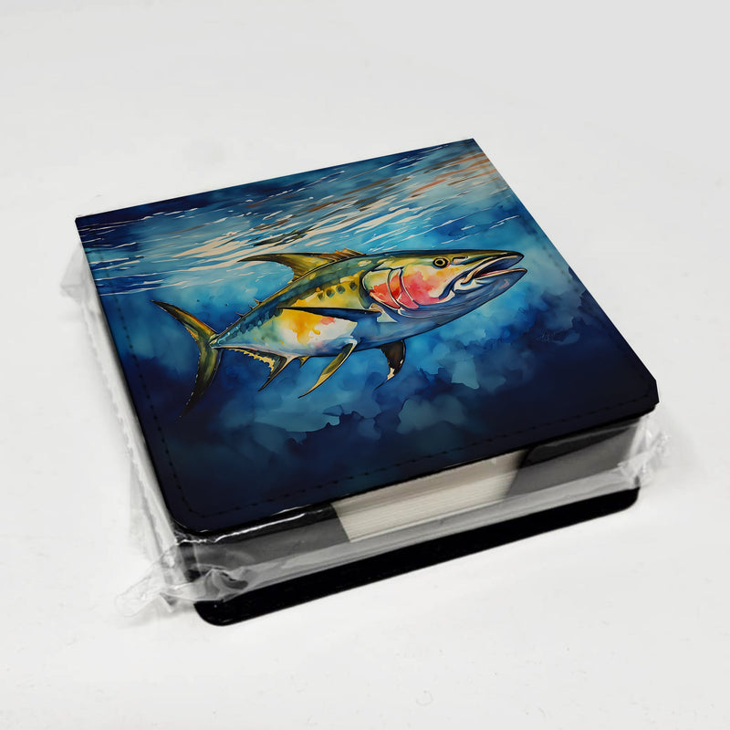 Yellowfin Tuna PU Leather Note Paper Holder