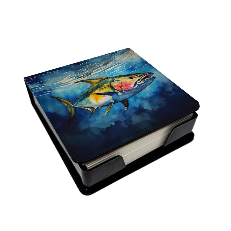 Yellowfin Tuna PU Leather Note Paper Holder