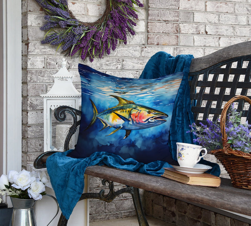 Yellowfin Tuna Throw Pillow