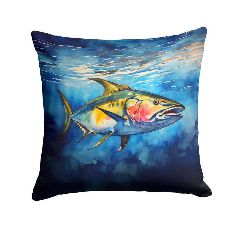 Yellowfin Tuna Throw Pillow