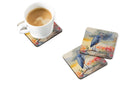 Blue Heron Coasters - Set of 4 Lightweight Foam, Absorbent Drink Coasters