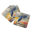 Blue Heron Coasters - Set of 4 Lightweight Foam, Absorbent Drink Coasters