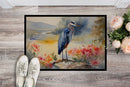 Blue Heron Doormat - Large 24x36 – Indoor/Outdoor Floor Mat with Artistic Flair