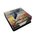 Blue Heron PU Leather Note Paper Holder