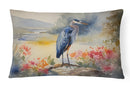 Blue Heron Throw Pillow