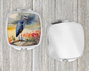 Blue Heron Compact Mirror – Stylish Purse Mirror with Artistic Covers
