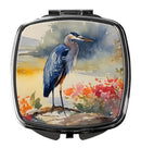 Blue Heron Compact Mirror – Stylish Purse Mirror with Artistic Covers