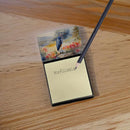 Blue Heron Sticky Note Holder- Refiilable Desk Accessory Note Pad